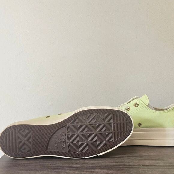 Converse Women's CTAS Lift  Neon Oxfords  Size 9 Citron A09913F NWT - Picture 8 of 9